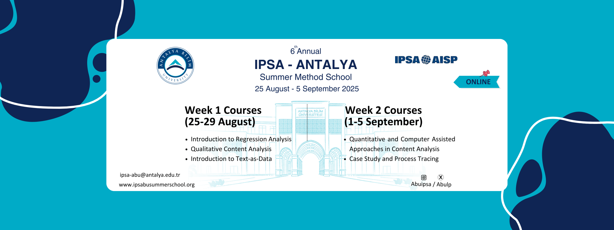IPSA-Antalya 2025 Banner
